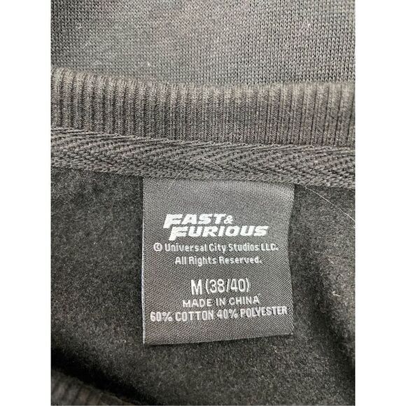 NWT Fast & Furious Men’s Fleece Crewneck Pullover Size Medium - Picture 4 of 7